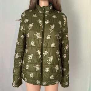 Disney Donald Duck Mens Reversible Puffer Jacket no Size